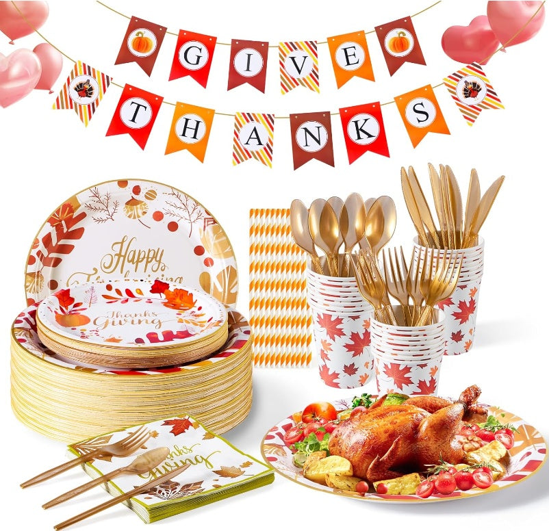 Thanksgiving Party Tableware Set