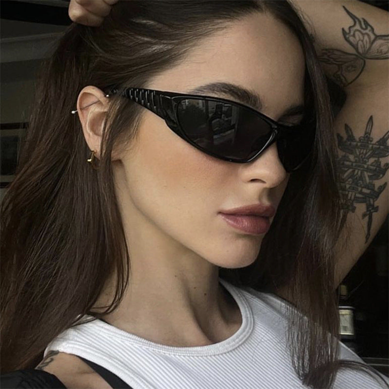 Y2K Retro Future Tech Sunglasses for Women