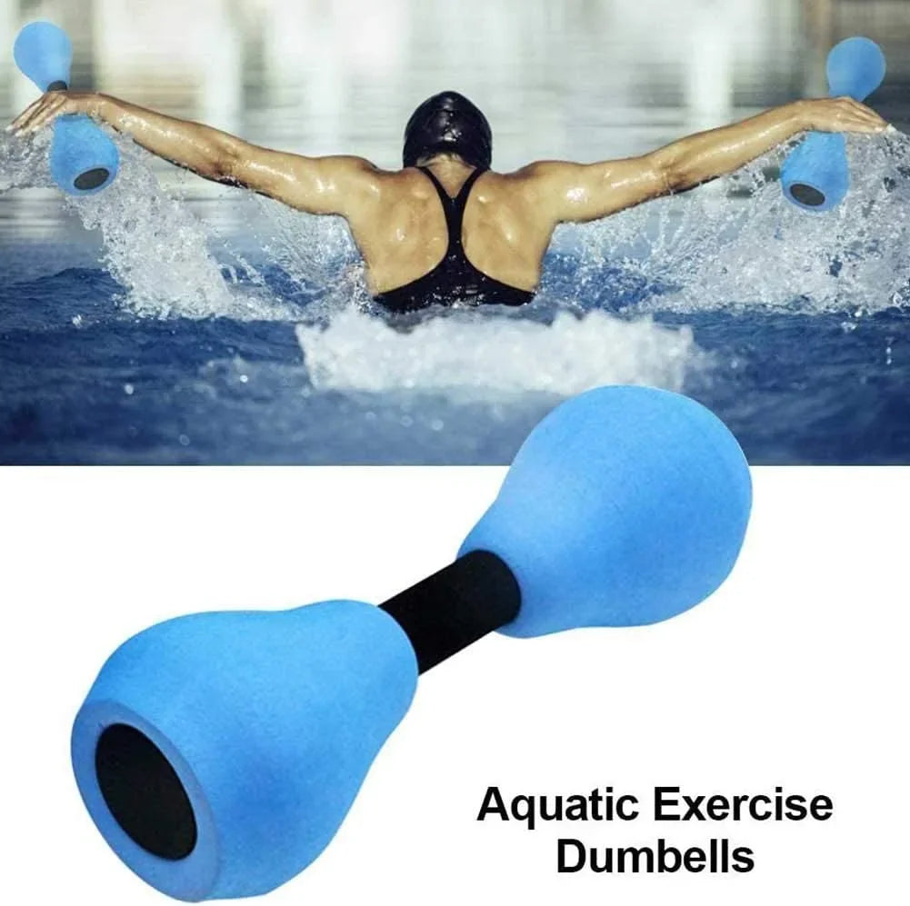 Blue Foam Water Dumbbells for Aquatic Fitness