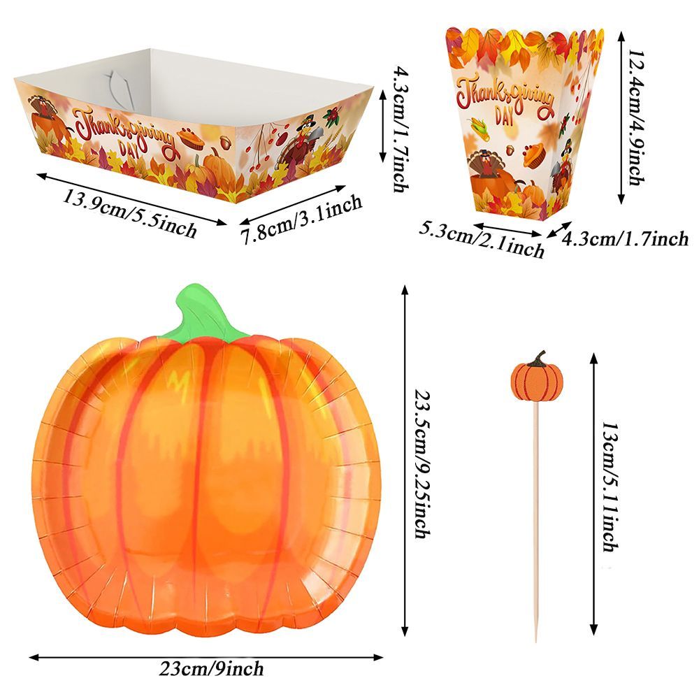 Thanksgiving Dinnerware Set (134 PCS)