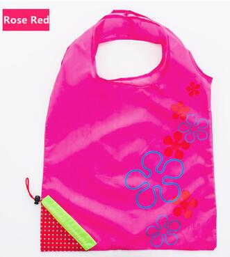 Foldable Reusable Shopping Bag – Eco-Friendly Strawberry Tote