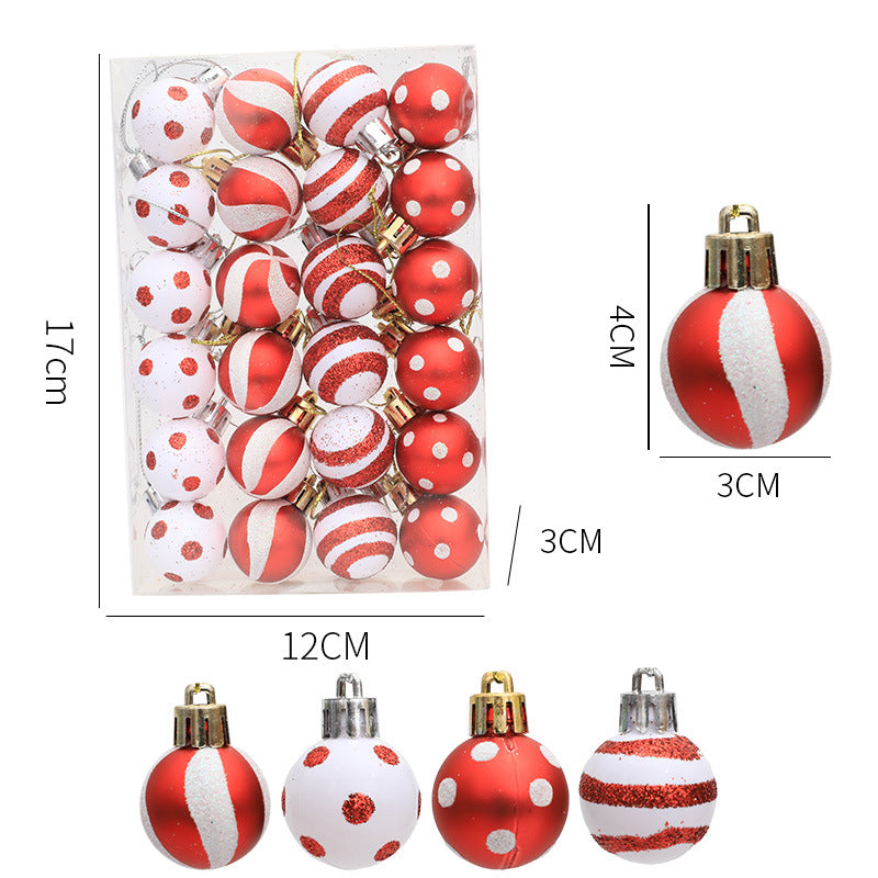 Mini Painted Christmas Balls