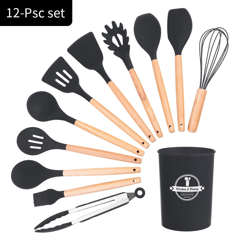 Silicone Kitchen Utensil Set – Non-Stick & Heat Resistant Tools