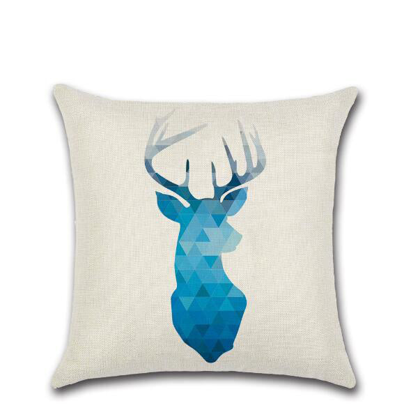 Abstract Deer Print Cushion Cover