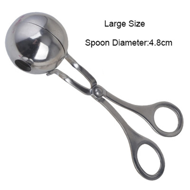 Stainless Steel Meatball Maker – Rice & Fish Ball Mold Tool