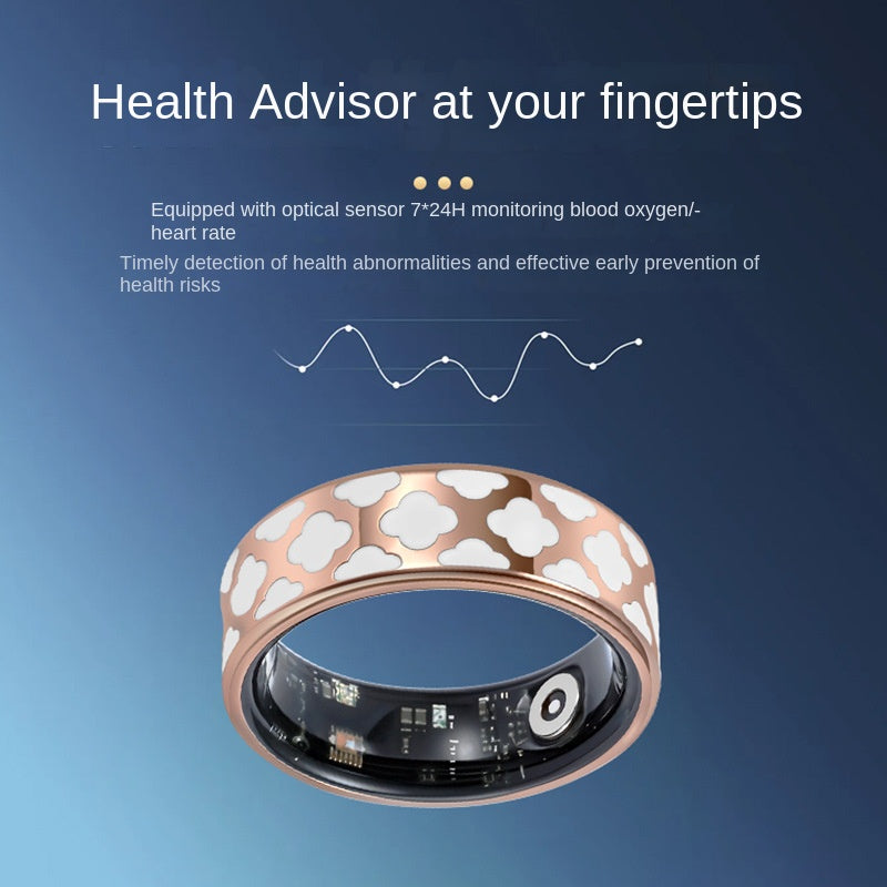 Smart Titanium Steel Health Tracking Ring