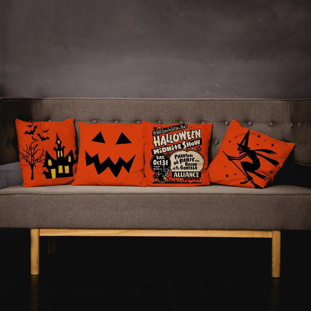 Halloween Pumpkin Cushion Cover 45x45cm