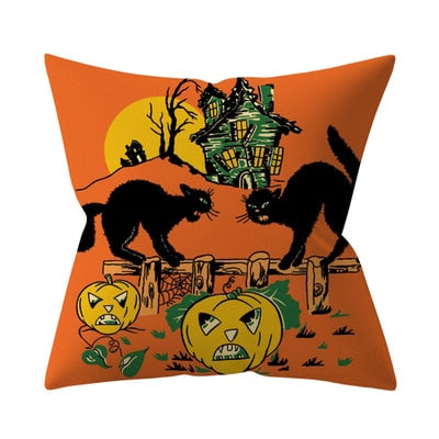 Halloween Pumpkin Cushion Cover 45x45cm