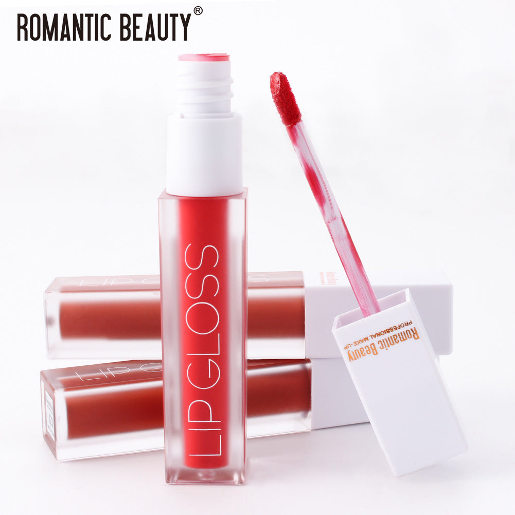 Velvet Matte Non-Stick Lip Glaze – Romantic Beauty