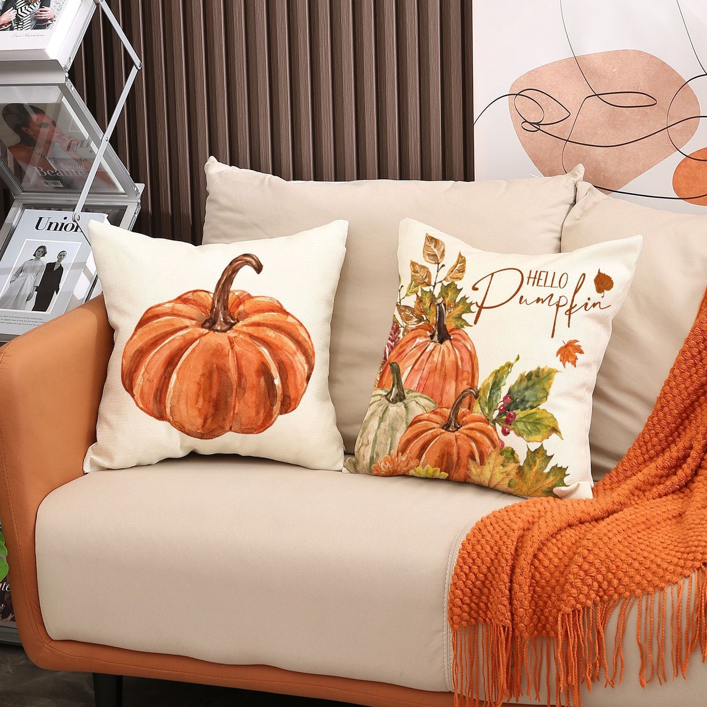 Thanksgiving Pumpkin Pillow Cover