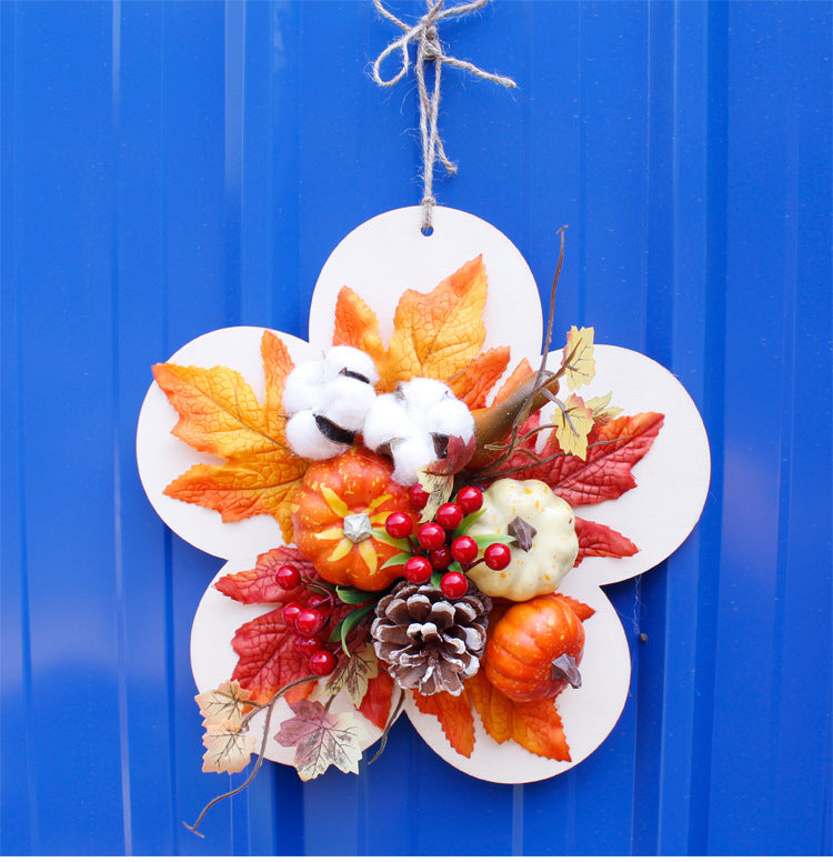 Autumn Pumpkin Leaf Garland Decor
