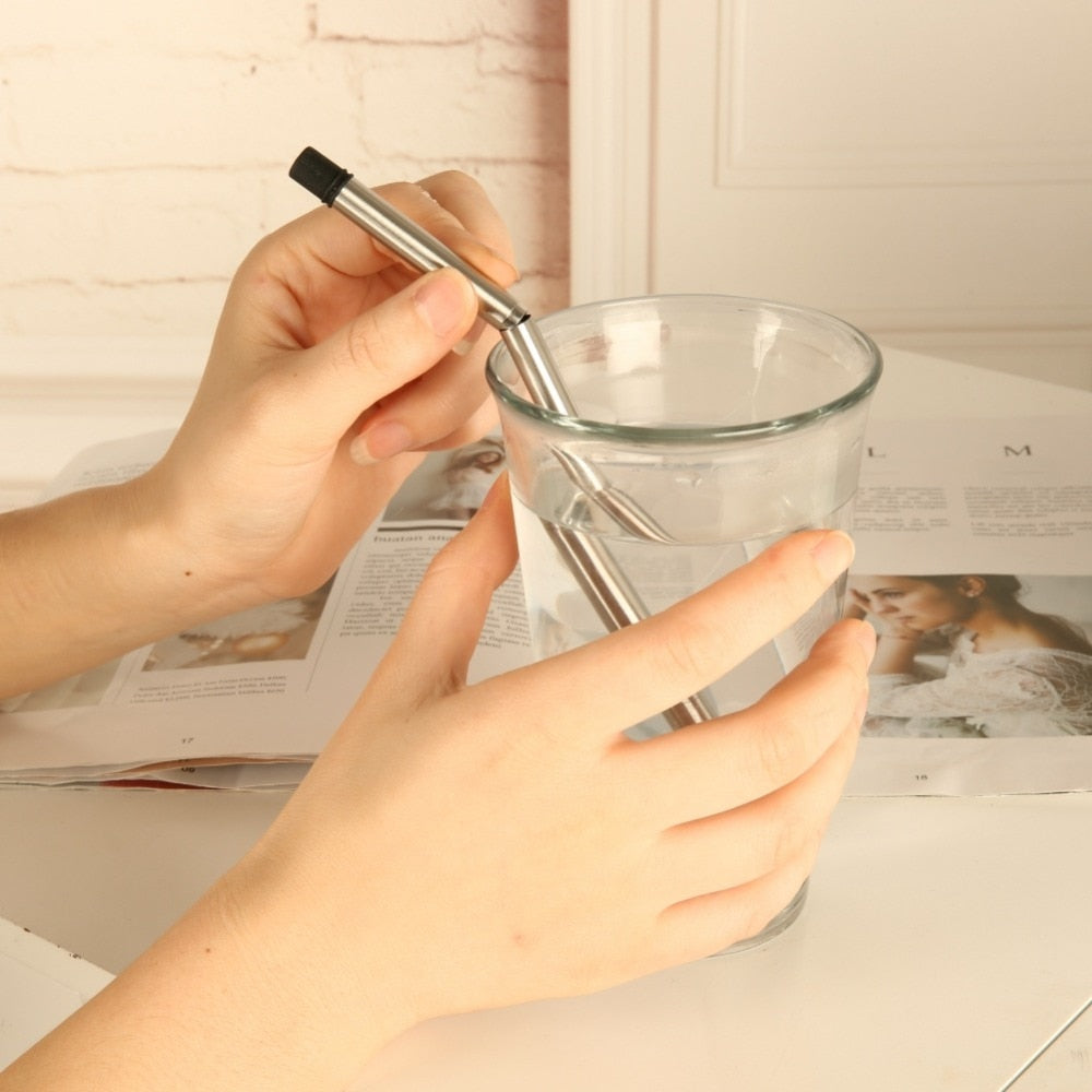 23cm Foldable Reusable Stainless Steel Straw