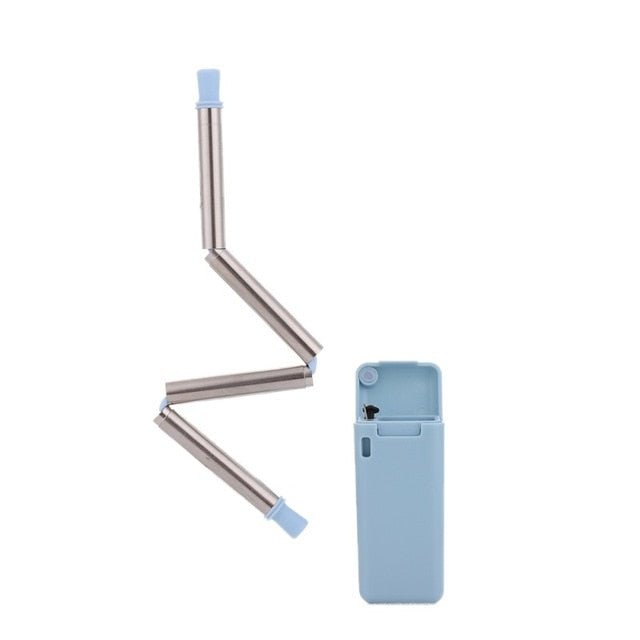 23cm Foldable Reusable Stainless Steel Straw
