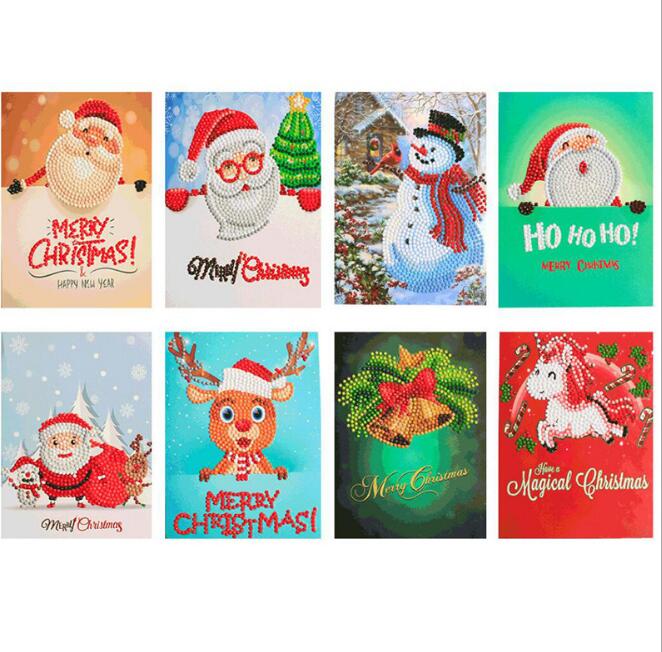Diamond Painting Christmas Greeting Cards