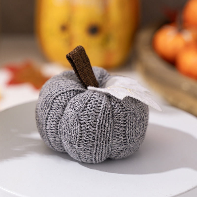 Knitted Pumpkin Harvest Ornament