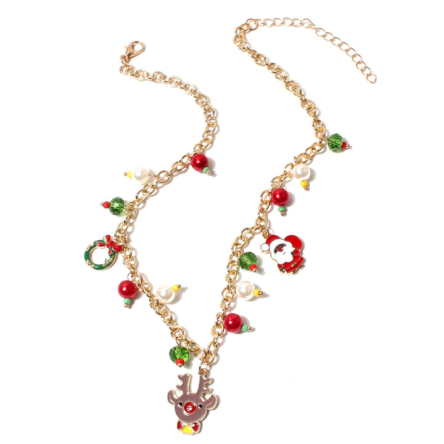 Colorful Pearl Christmas Necklace