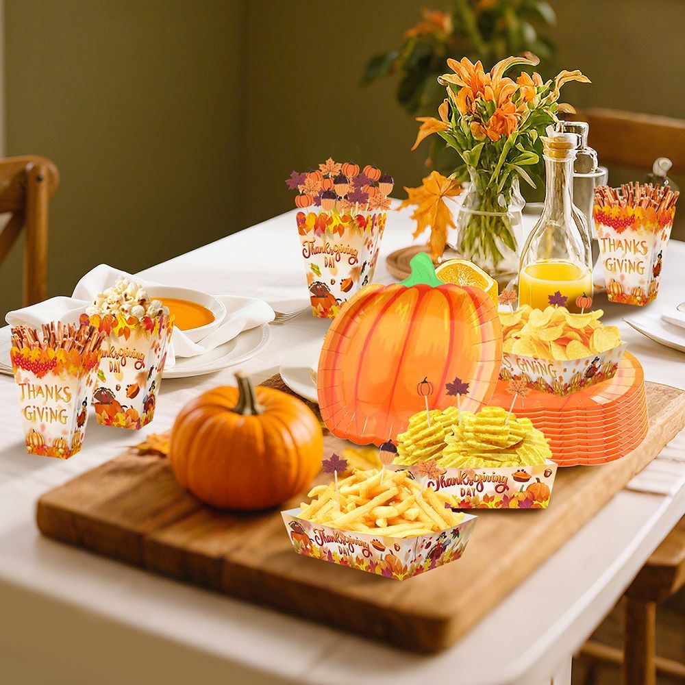 Thanksgiving Dinnerware Set (134 PCS)