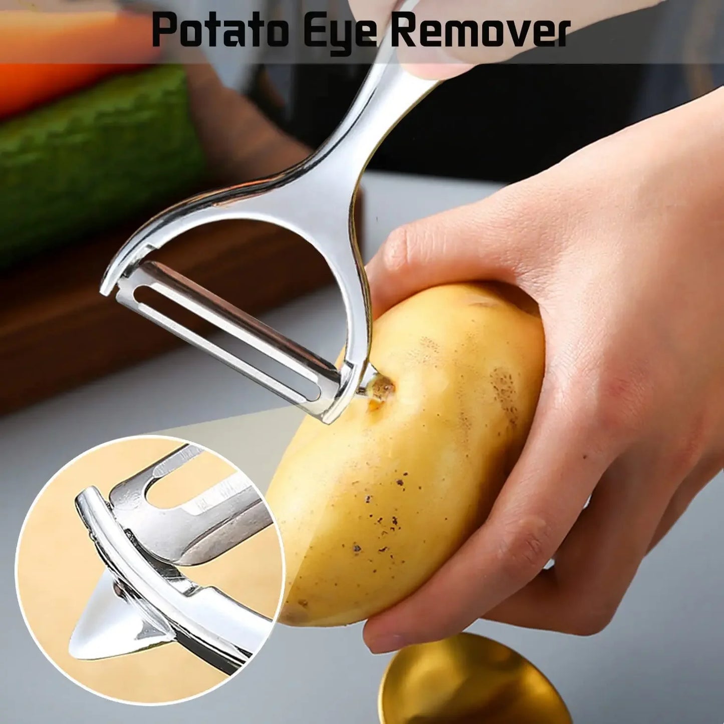 Stainless Steel Multi-Function Vegetable & Fruit Peeler