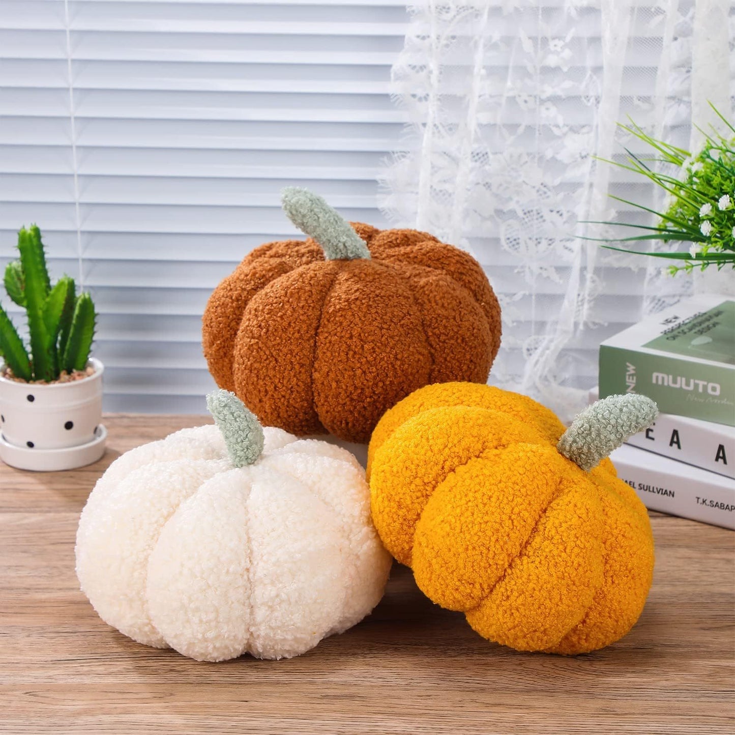 3D Pumpkin Plush Pillow