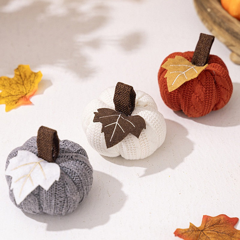 Knitted Pumpkin Harvest Ornament