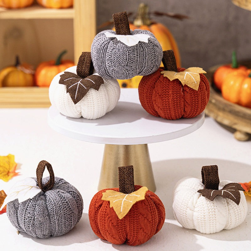 Knitted Pumpkin Harvest Ornament