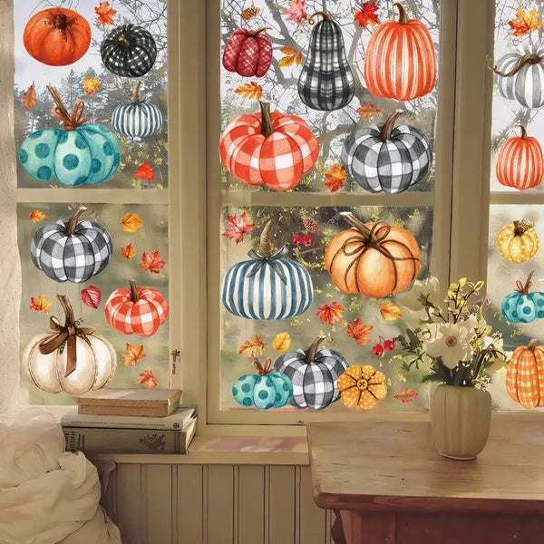 Thanksgiving Window Clings Set (98 PCS)
