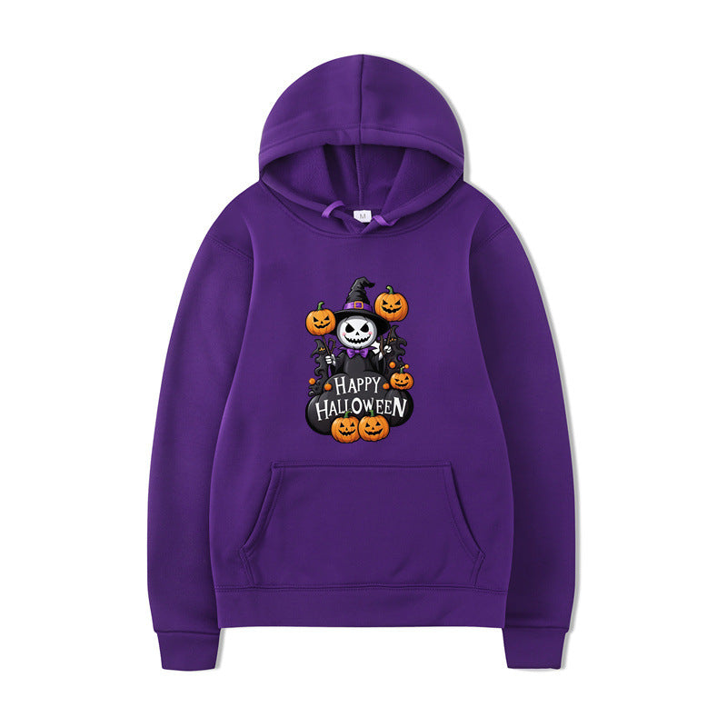 Halloween Printed Hoodie Sweatshirt