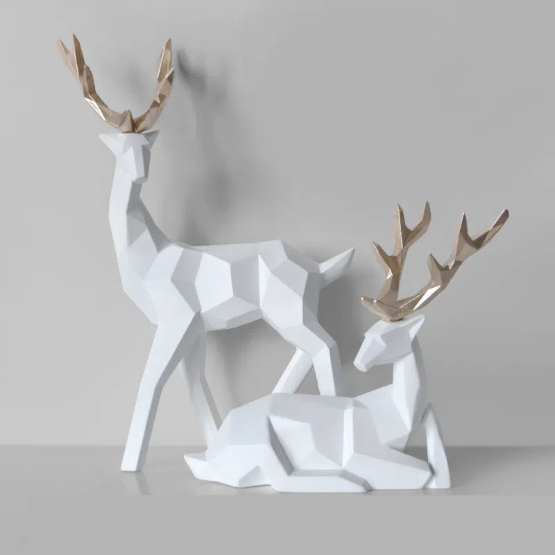 Fortune Deer Resin Home Decoration