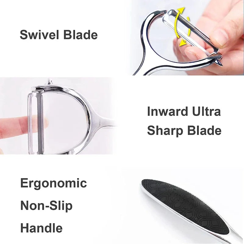 Stainless Steel Multi-Function Vegetable & Fruit Peeler