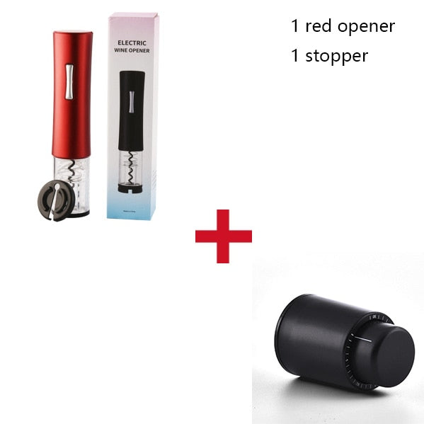 Electric Wine Bottle Opener with Foil Cutter