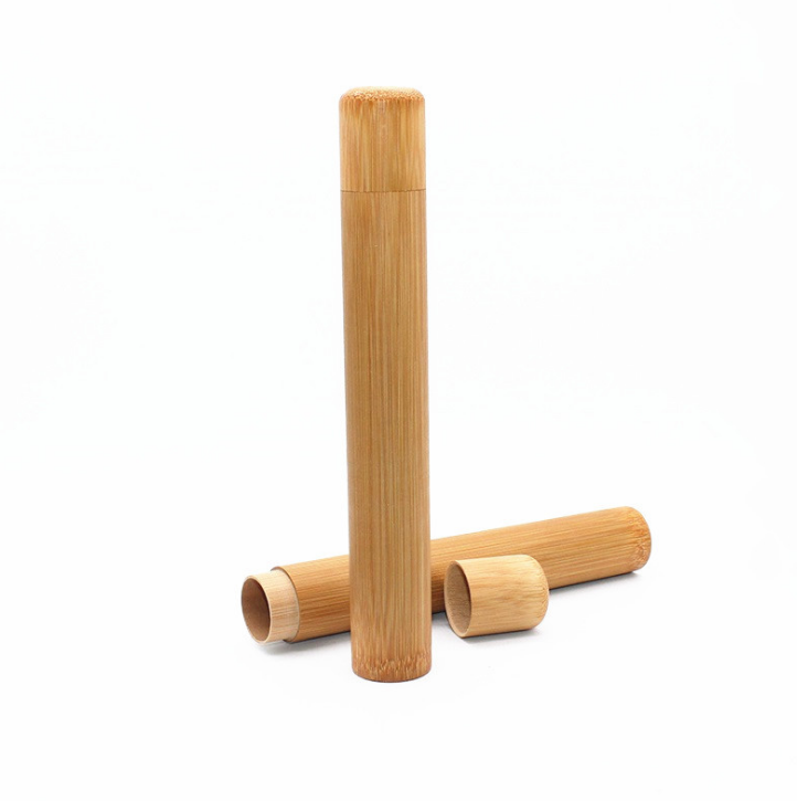 Natural Bamboo Toothbrush with Case