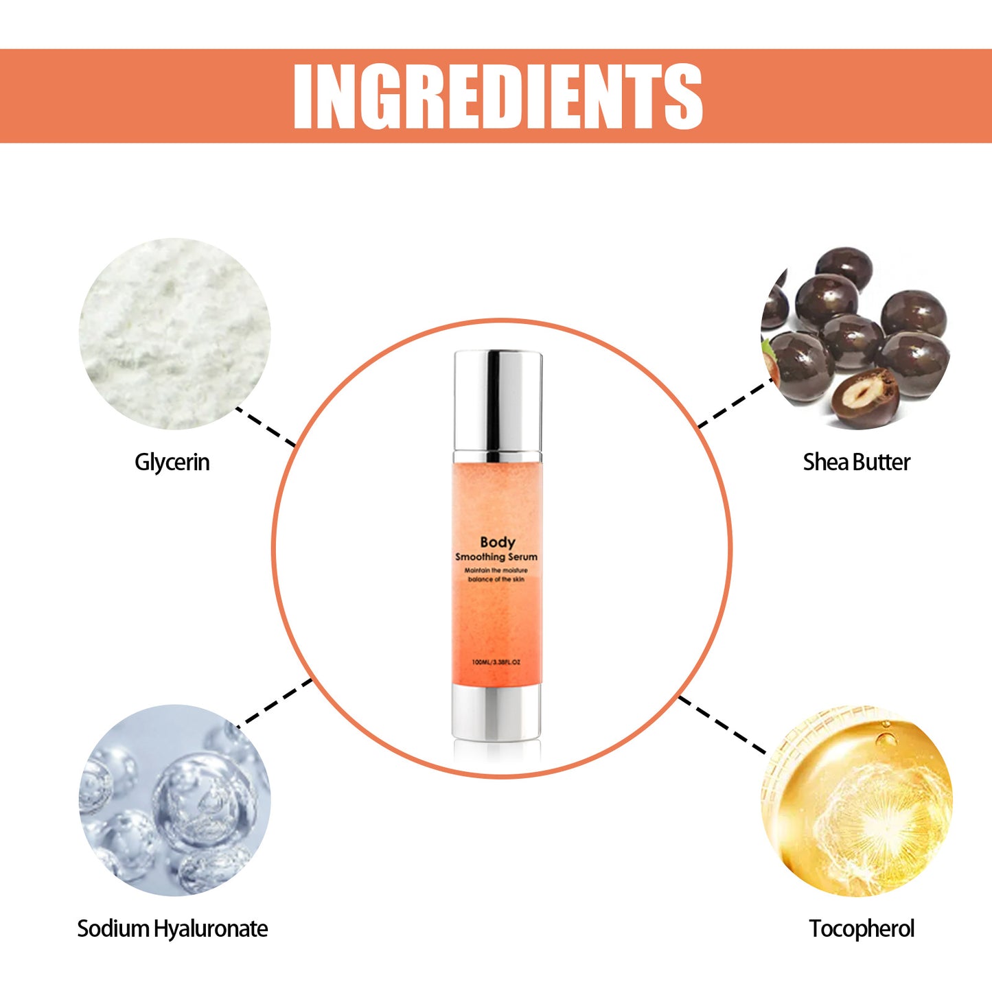 Smooth Body Beauty Serum, Moisturizing And Brightening Skin Care Solution