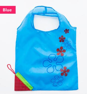 Foldable Reusable Shopping Bag – Eco-Friendly Strawberry Tote