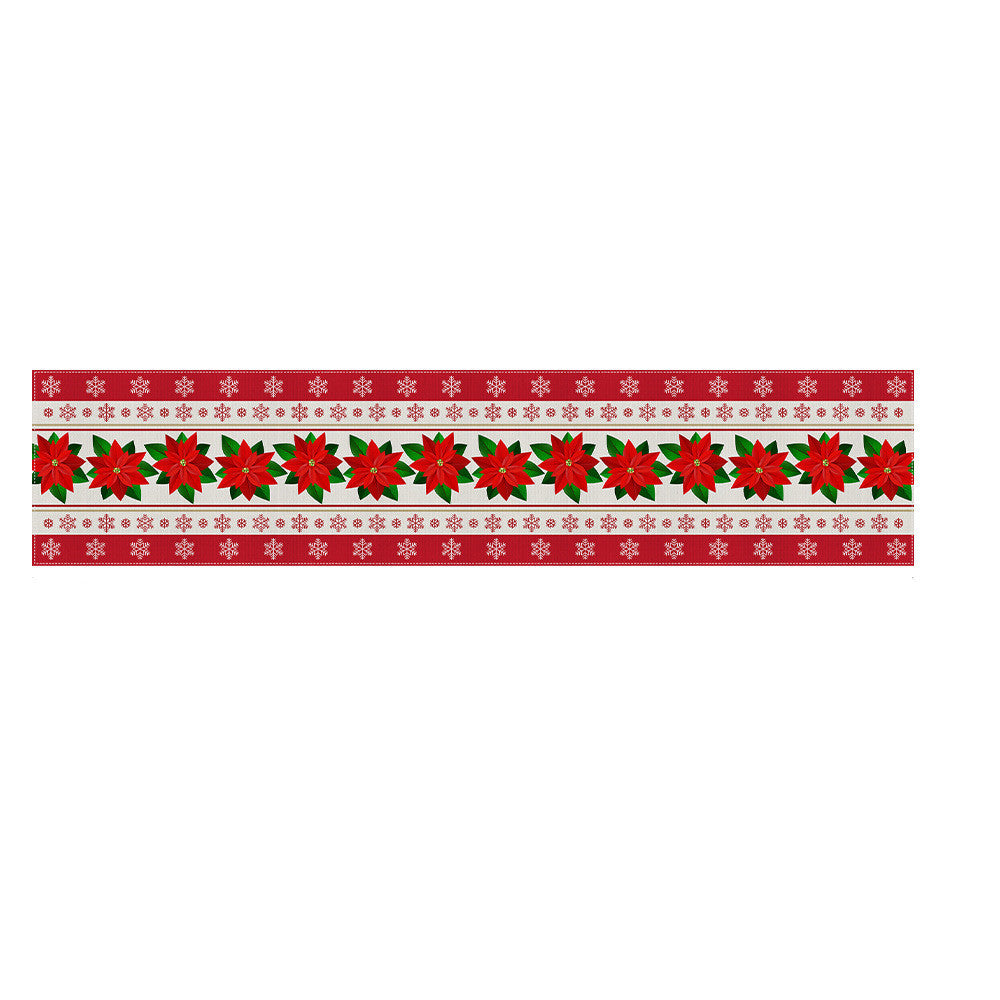Christmas Polyester Tablecloth – Holiday Decoration
