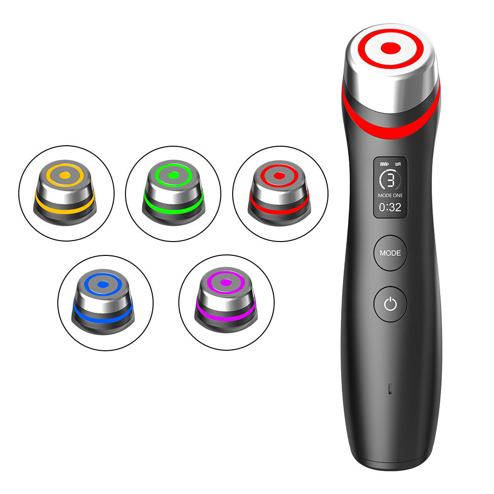 Microcurrent Vibration Massager – Red & Blue Light Pore Care Device