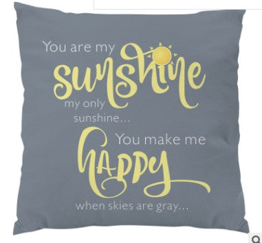 Nordic Grey Square Pillow Case