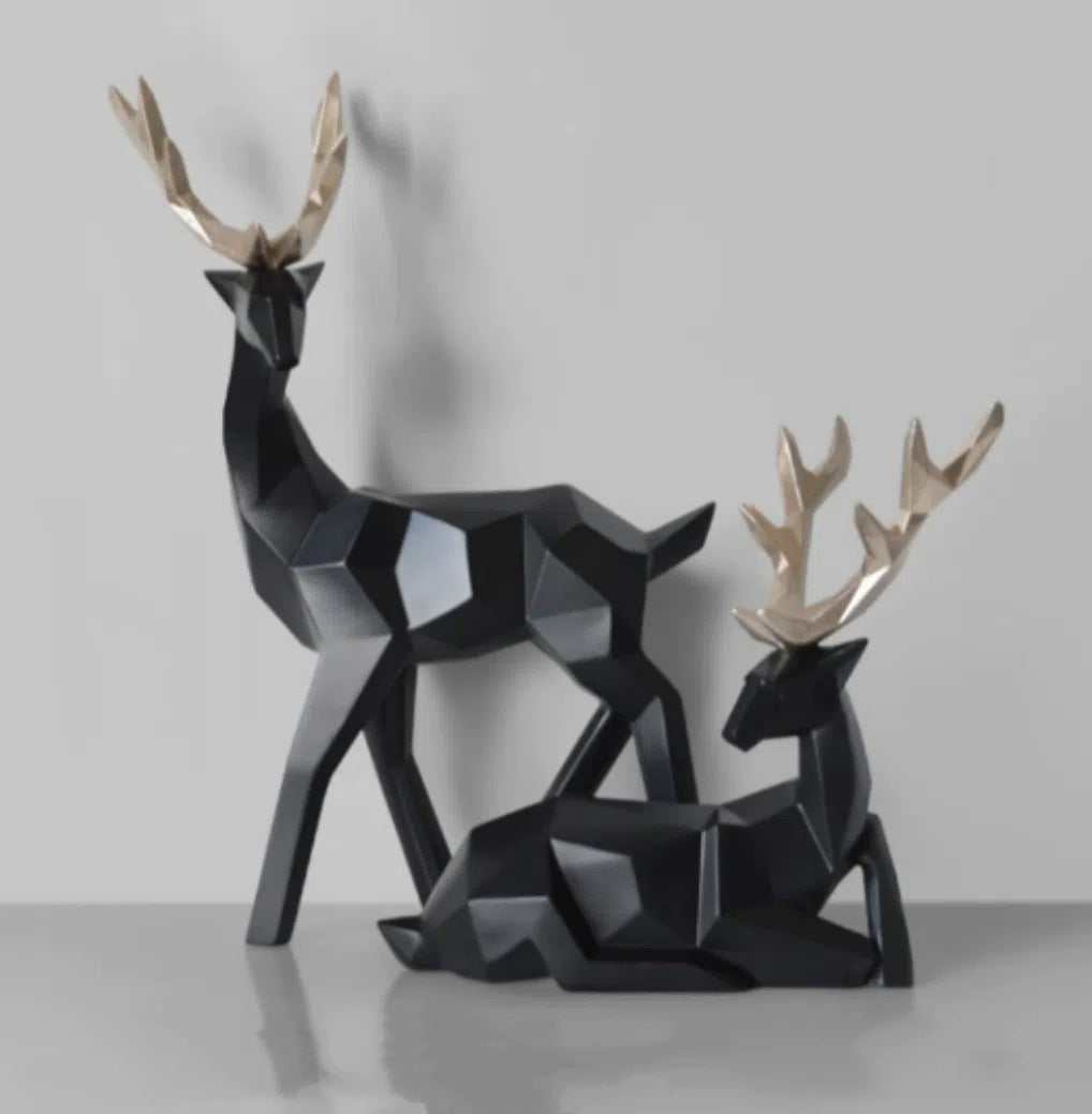 Fortune Deer Resin Home Decoration