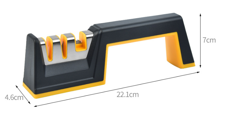 3-Stage Knife Sharpener – Tungsten Steel & Ceramic Tool