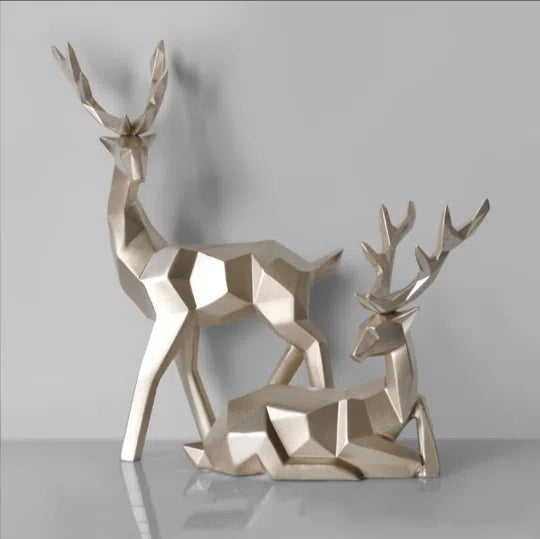 Fortune Deer Resin Home Decoration