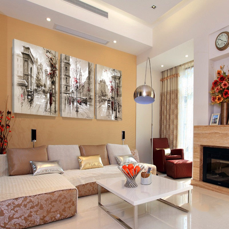 City Street Canvas Wall Art – Modern Home Decor