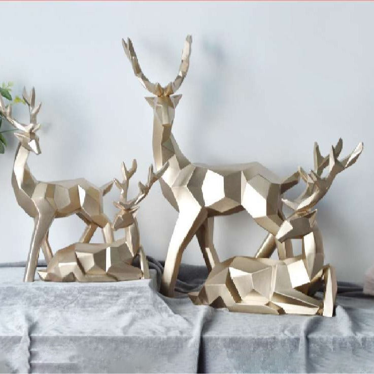 Fortune Deer Resin Home Decoration