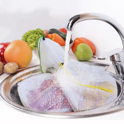 12pcs Reusable Mesh Produce Bags – Eco-Friendly Grocery & Storage