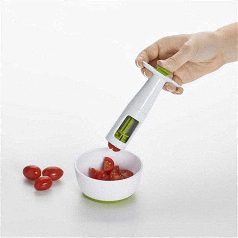 Grape & Cherry Tomato Slicer – Baby Food Cutter Tool