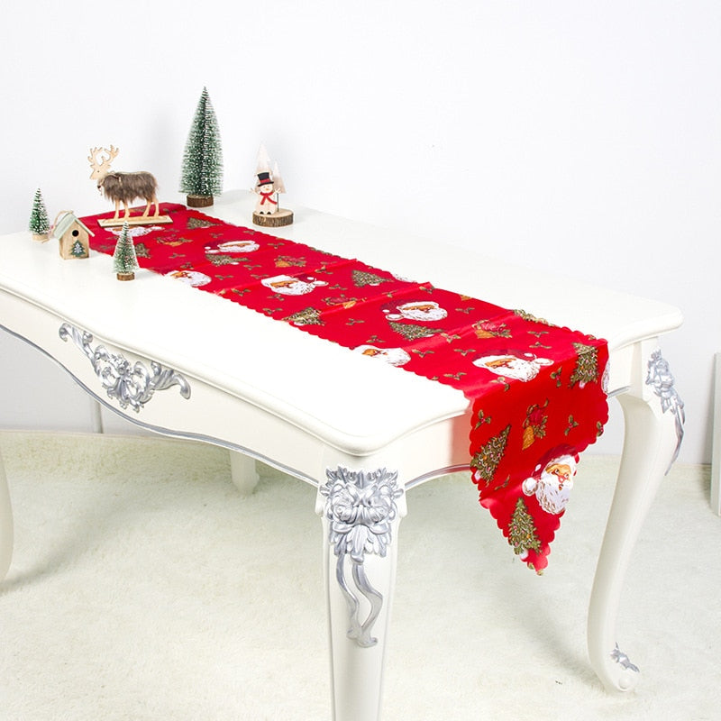 Christmas Santa Table Runner