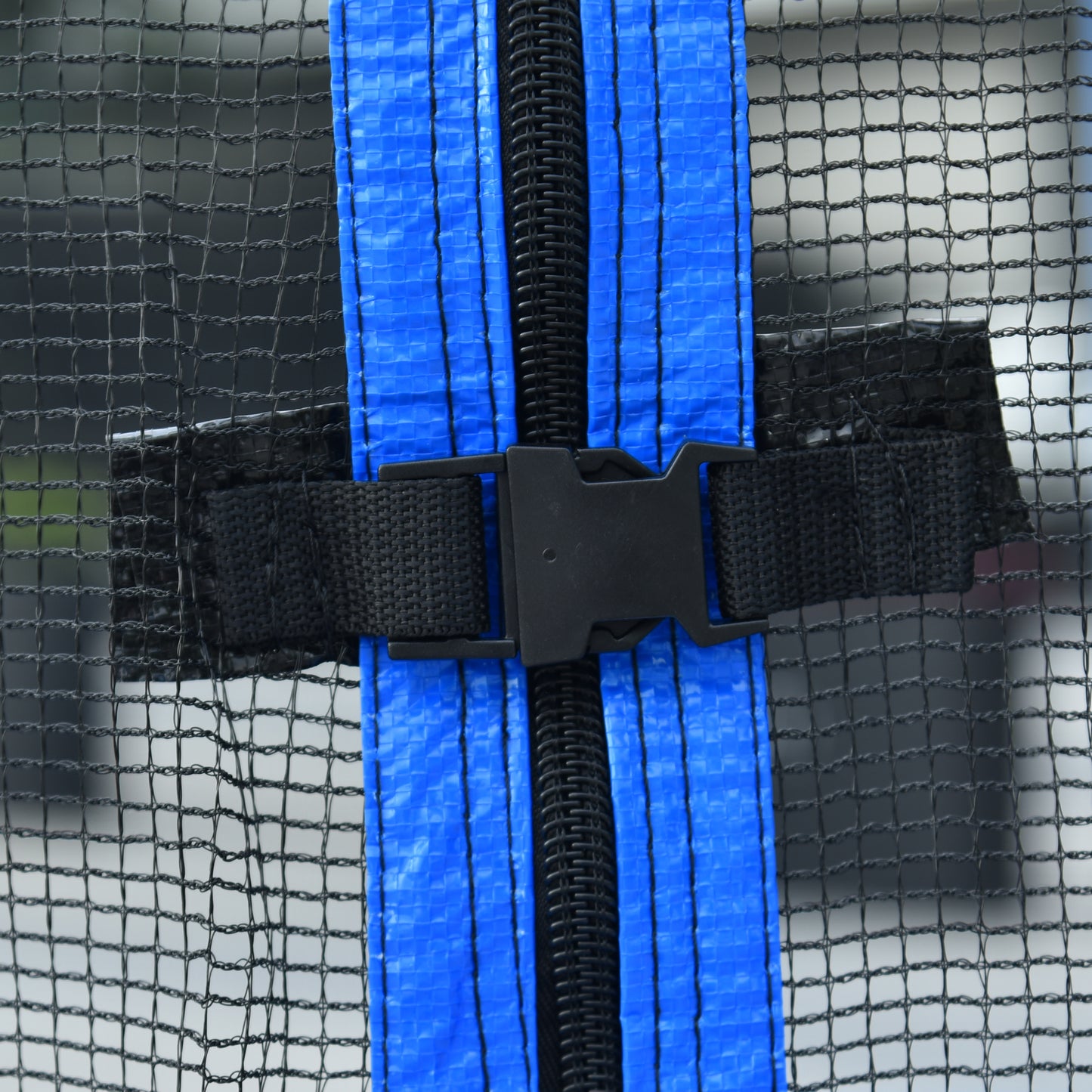 14FT Outdoor Trampoline with Basketball Hoop & Safety Net