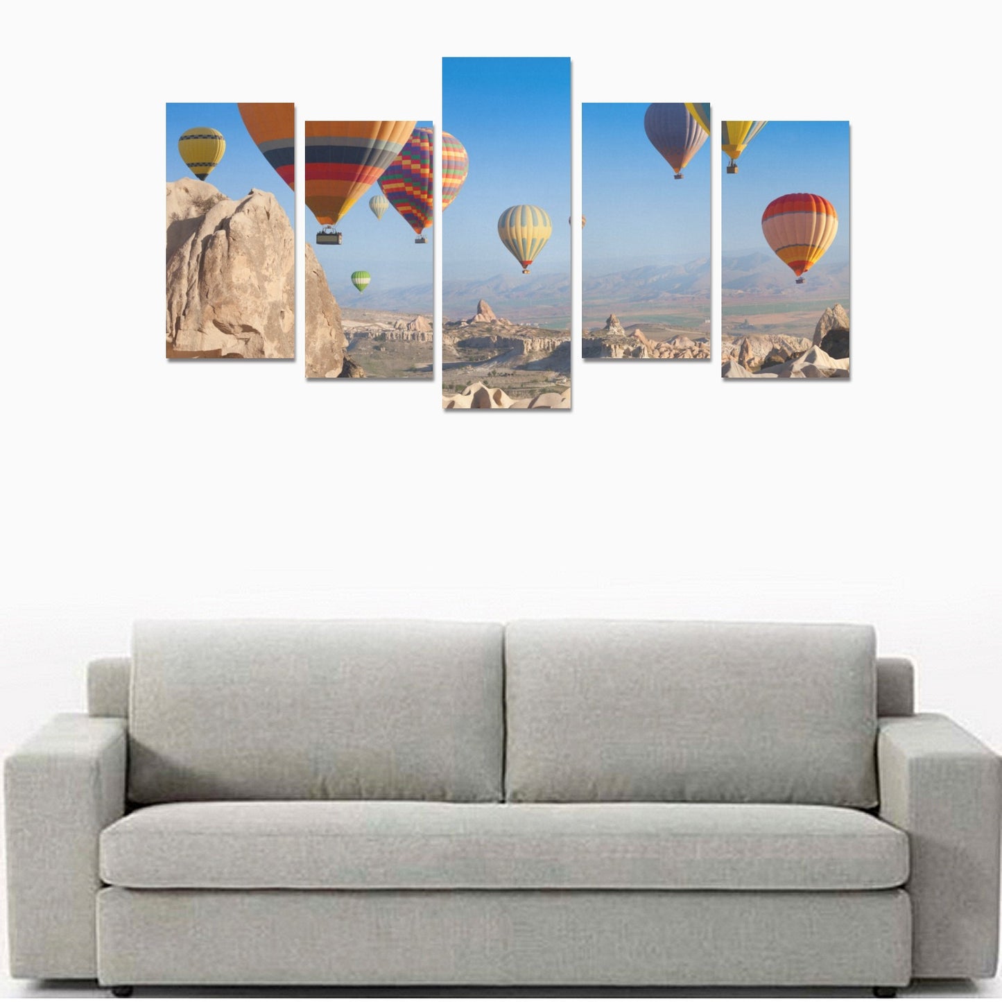 Canvas Wall Art Prints (No Frame) 5-Pieces/Set E