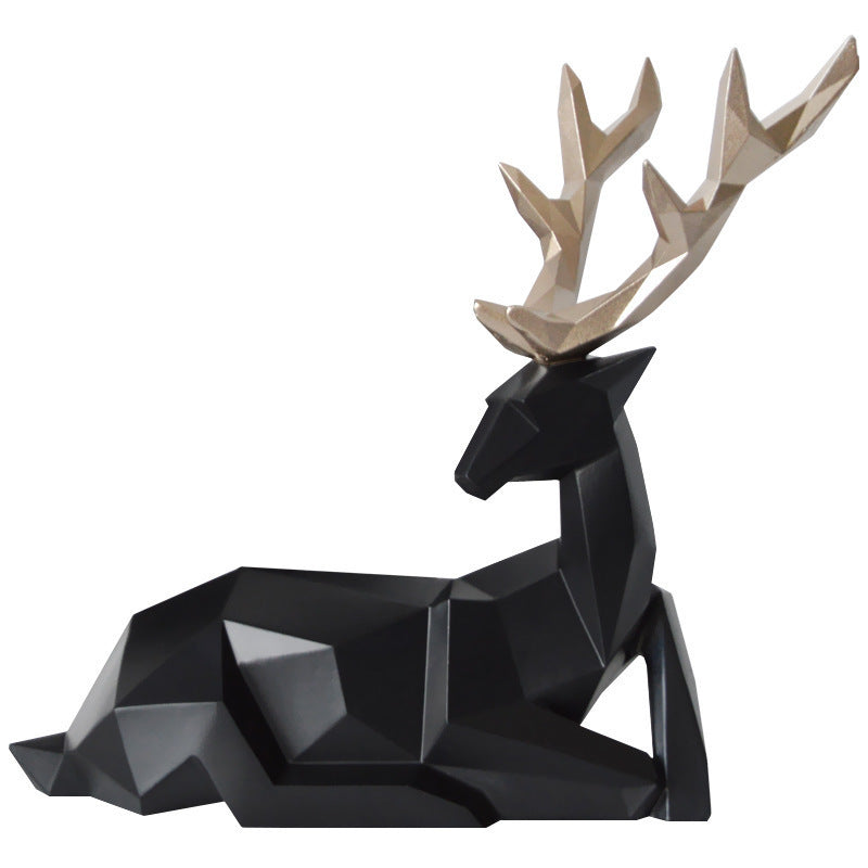 Fortune Deer Resin Home Decoration