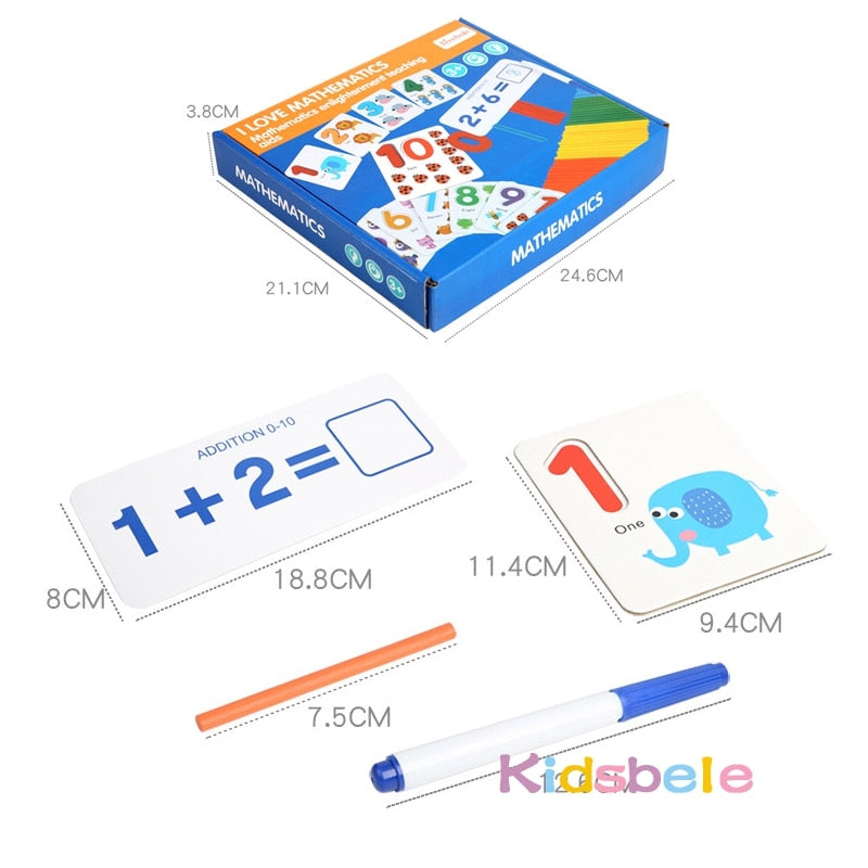 Montessori Wooden Math Learning Toy for Kids