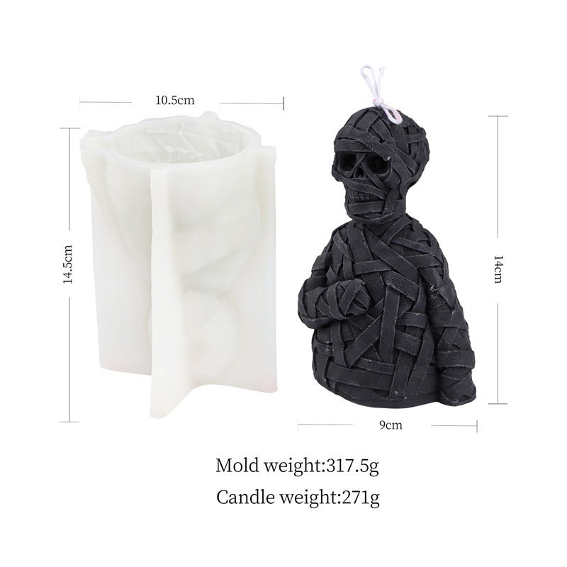 Zombie Skull Silicone Candle Mold