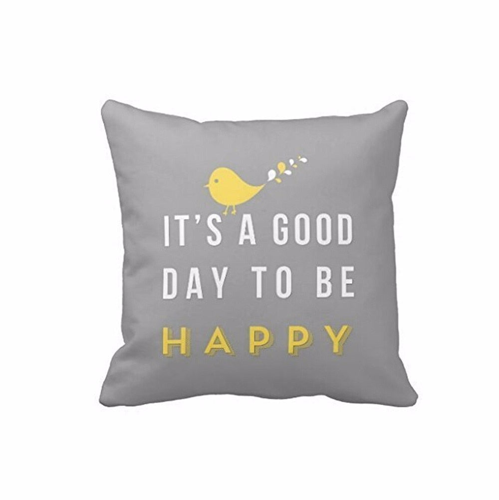 Nordic Grey Square Pillow Case